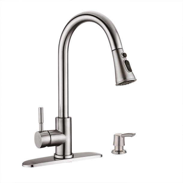 MAXWELL Hesser Pull Down Kitchen Faucet & Reviews Wayfair Canada